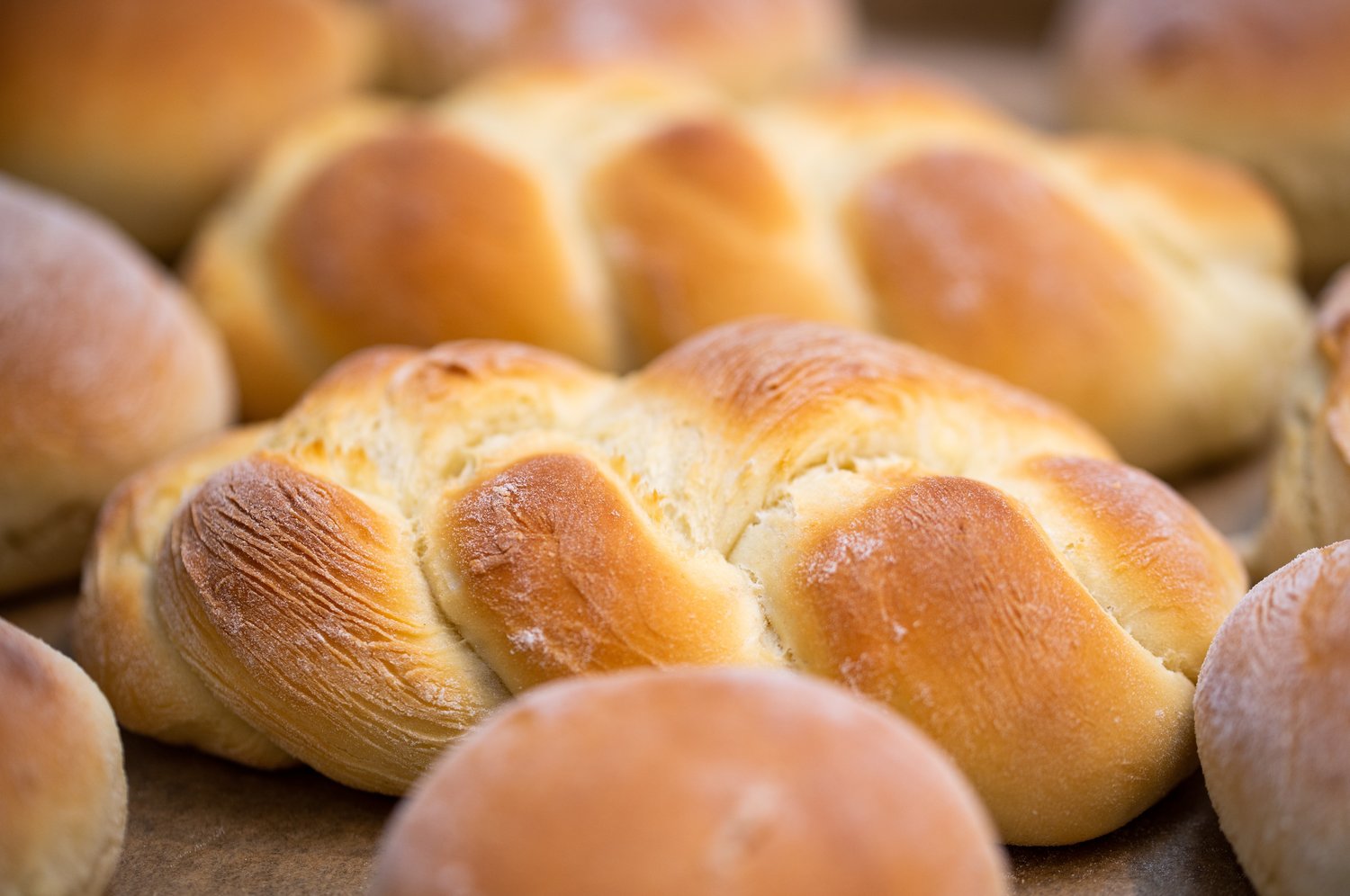 Challah is also a frequent fixture of Rosh Hashana celebrations, as “the circular shape of the loaf symbolizes the circle of life.” Who knew?